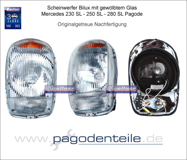 Mercedes Pagode Scheinwerfer Repro